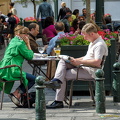 Relaxing drink at the Place Saint-Géry 